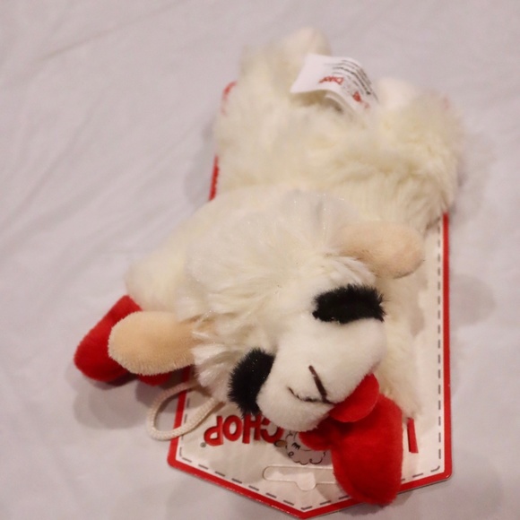 Lamb Chop Squeaky Plush Dog Toy.  Extra Small Breeds - Picture 1 of 4
